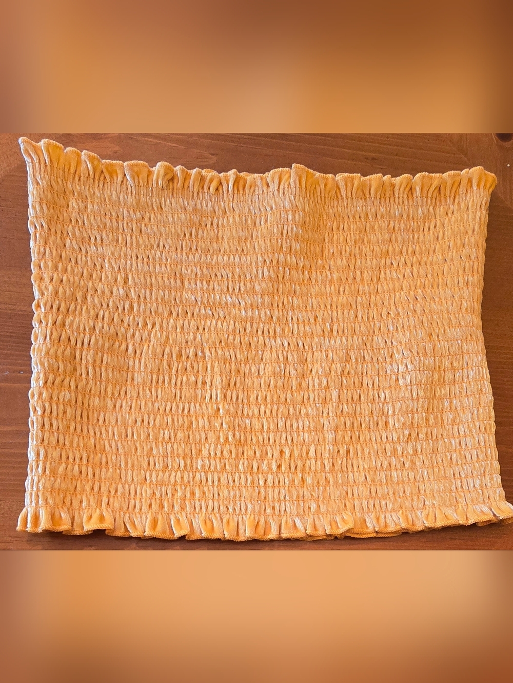 NWOT Hollister Smocked Goldenrod Tube Top, S